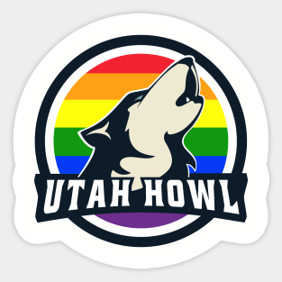 Utah Howl Pride 2 Sticker